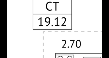 Студия, 19&nbsp;м²