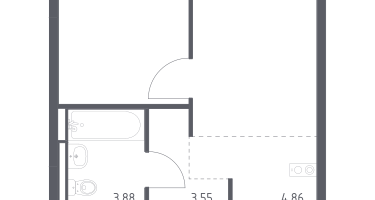 Студия, 32&nbsp;м²