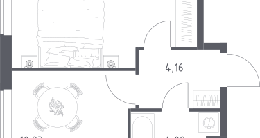 1-к. квартира, 35&nbsp;м²