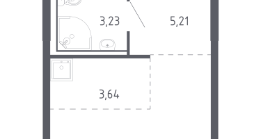 Студия, 22&nbsp;м²