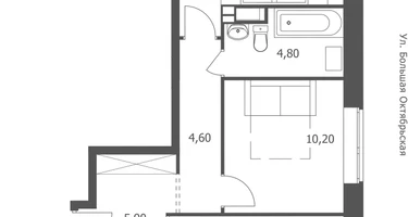 2-к. квартира, 55&nbsp;м²