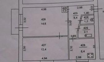 2-к. квартира, 42&nbsp;м²