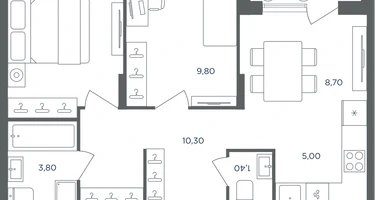 3-к. квартира, 49&nbsp;м²
