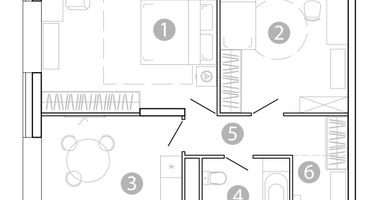 2-к. квартира, 58&nbsp;м²