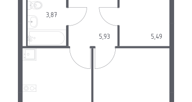 1-к. квартира, 35&nbsp;м²