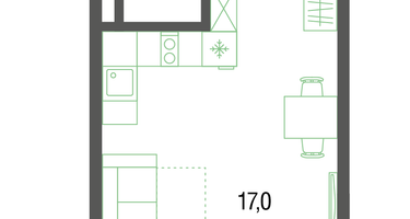 Студия, 29&nbsp;м²