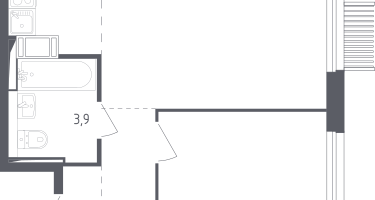Студия, 40&nbsp;м²