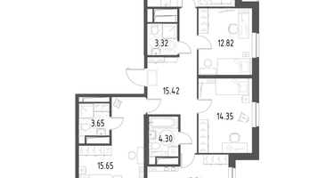4-к. квартира, 110&nbsp;м²