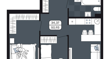 Студия, 50&nbsp;м²