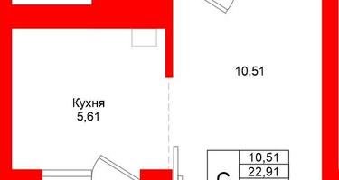 Студия, 24&nbsp;м²