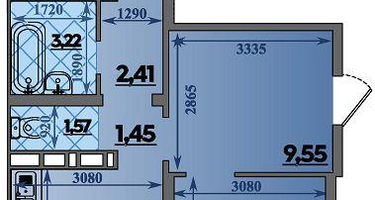 2-к. квартира, 64&nbsp;м²