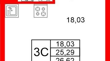 Студия, 25 м²