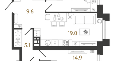 2-к. квартира, 70&nbsp;м²