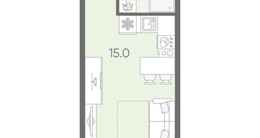 Студия, 22&nbsp;м²