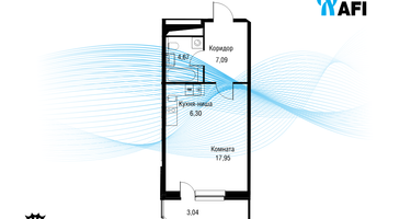 Студия, 39&nbsp;м²