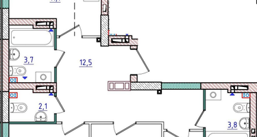 2-к. квартира, 79&nbsp;м²