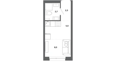 Студия, 16&nbsp;м²