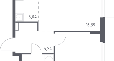 Студия, 42&nbsp;м²