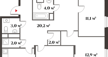 5-к. квартира, 117&nbsp;м²
