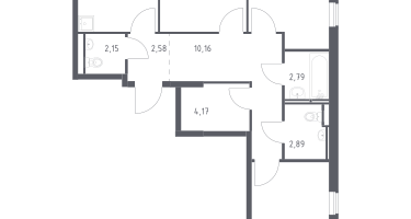 3-комнатная квартира, 78&nbsp;м²