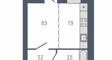 Студия, 25 м²