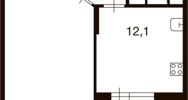 1-к. квартира, 46&nbsp;м²