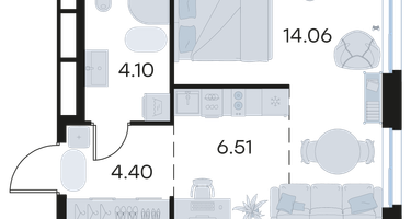 Студия, 29 м²