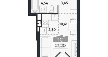 Студия, 21&nbsp;м²