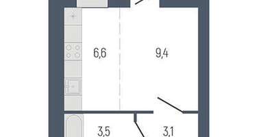 Студия, 25&nbsp;м²