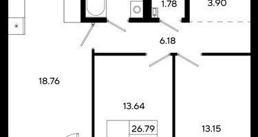 2-к. квартира, 62&nbsp;м²