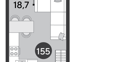 Студия, 25 м²