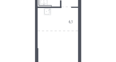 Студия, 23&nbsp;м²
