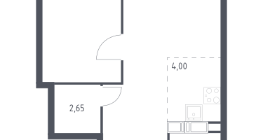 Студия, 40&nbsp;м²