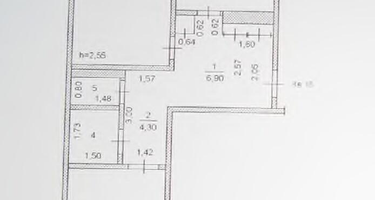 2-к. квартира, 52,5 м²