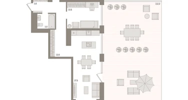2-к. квартира, 196&nbsp;м²