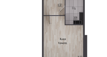 Студия, 27&nbsp;м²