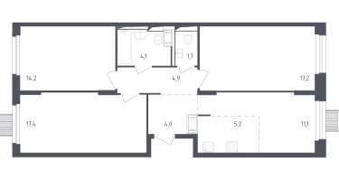 Студия, 79&nbsp;м²