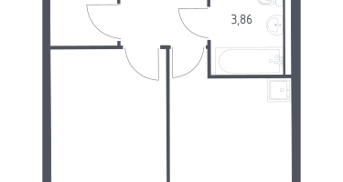 1-к. квартира, 32&nbsp;м²