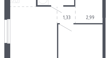 Студия, 36&nbsp;м²