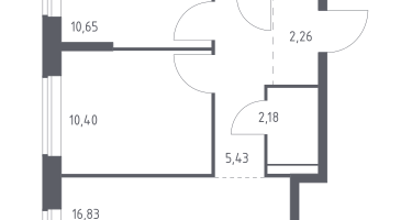 2-к. квартира, 51&nbsp;м²
