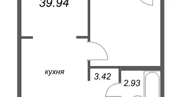 2-к. квартира, 39&nbsp;м²