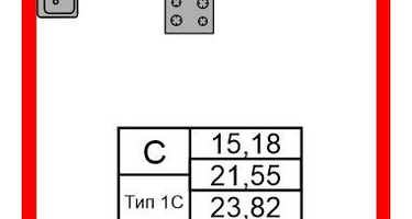 Студия, 21 м²