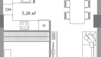 2-к. квартира, 56&nbsp;м²