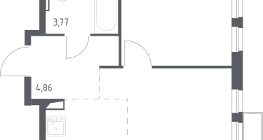 Студия, 35&nbsp;м²