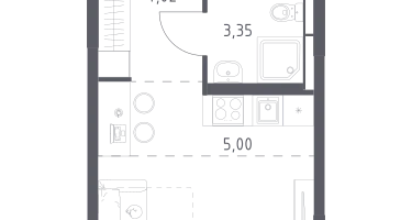Студия, 22&nbsp;м²