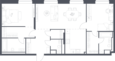 Студия, 87&nbsp;м²