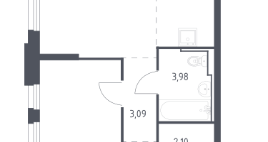 Студия, 44&nbsp;м²