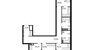 3-к. квартира, 118&nbsp;м²