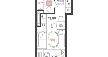 1-к. квартира, 20&nbsp;м²