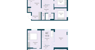 6-к. квартира, 137&nbsp;м²